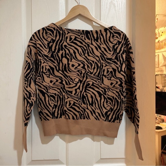 ANTHROPOLOGIE Maeve Boat Neck Sweater Pullover oversized jumper size XXS NET NEW - Picture 7 of 7